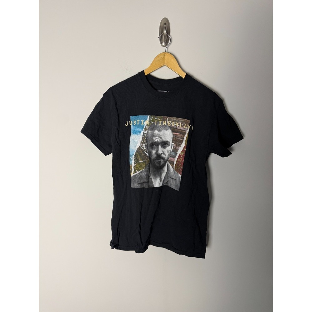 Justin Timberlake The Man‎ of the Woods Tour Double Sided Shirt Mens M Black